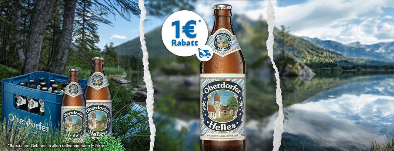 Oberdorfer Hell Rabattaktion 1 Euro - KW 22 und 23 in 2026